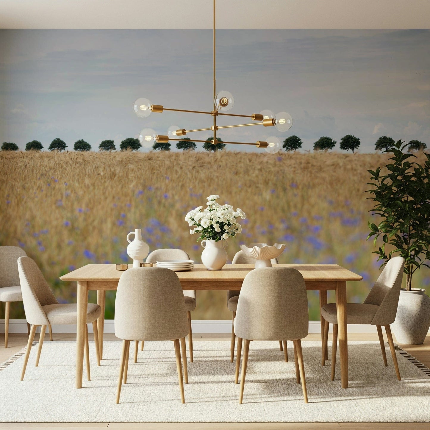Golden Fields Serenity Wall Mural -2658156