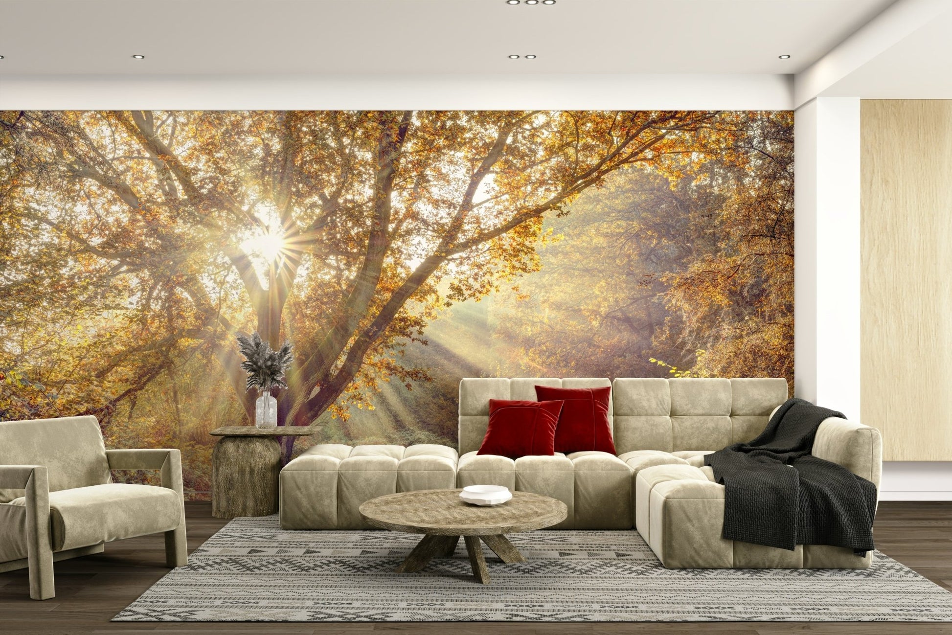 The composition is dynamic and full of depth.

