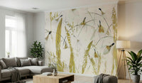 A beautiful modern art wall mural of soft light.

