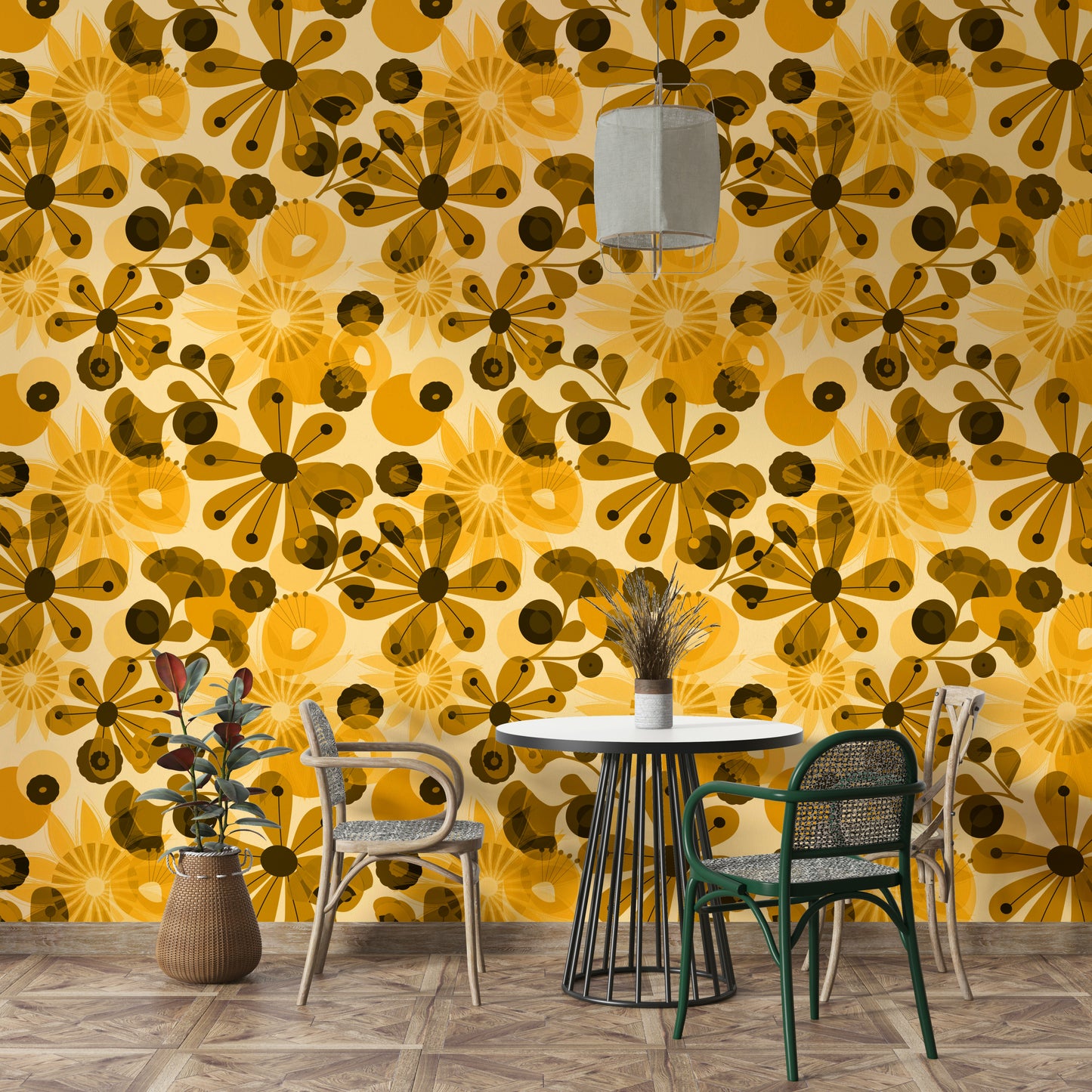 Abstract bloom design wallpaper for walls

