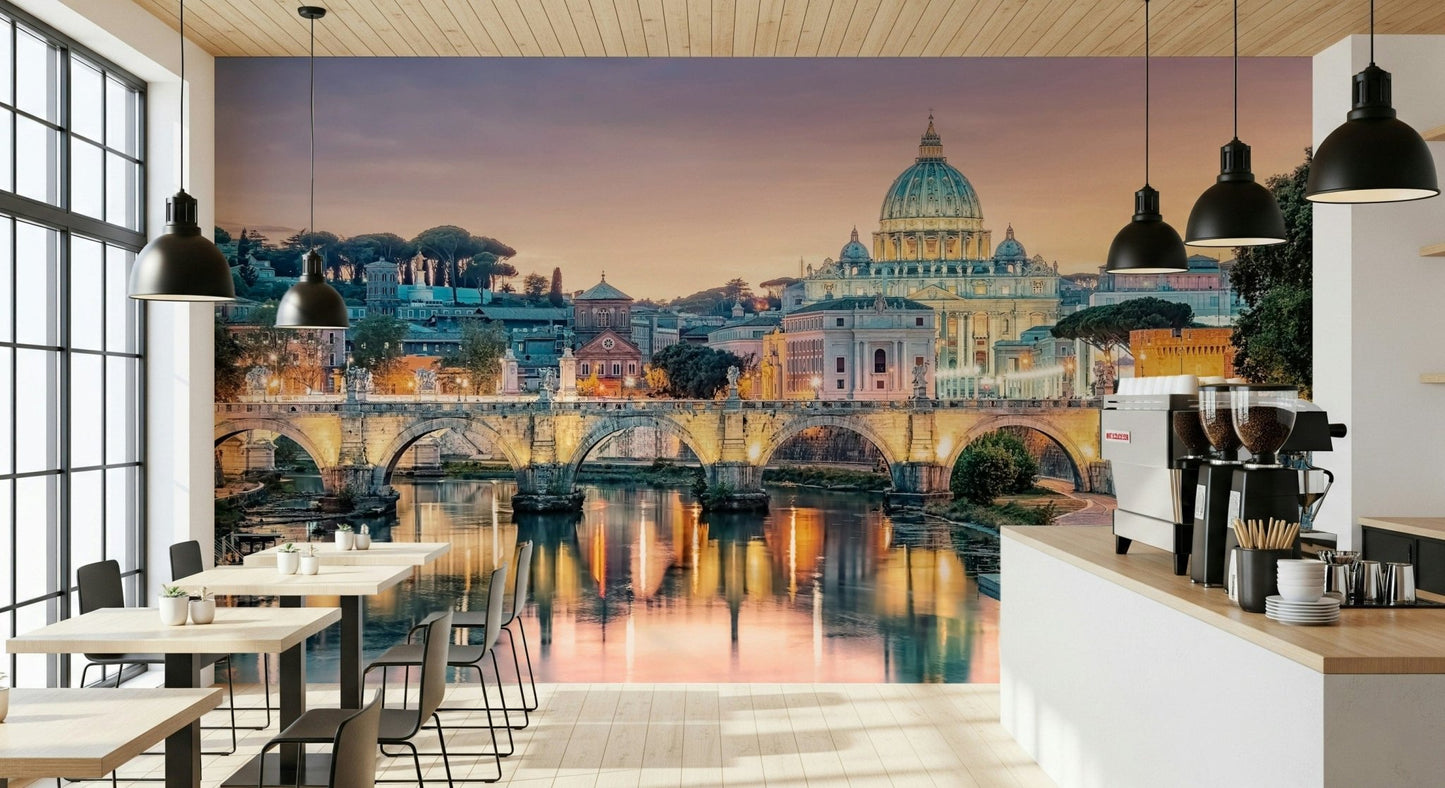 Golden Hour in Rome Wall Mural