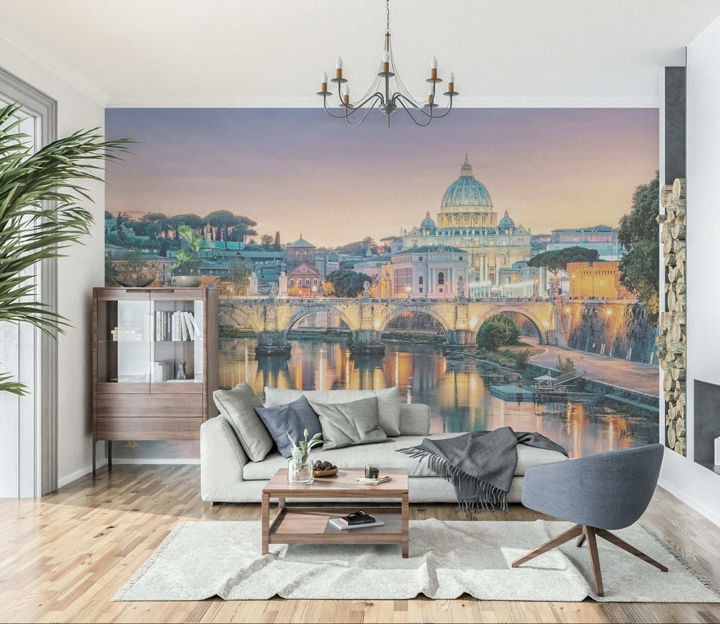 Golden Hour in Rome Wall Mural