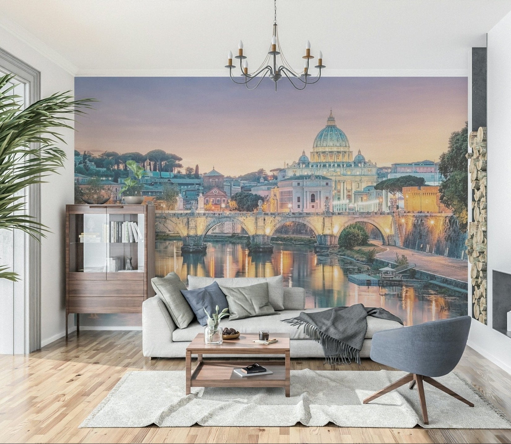 Golden Hour in Rome Wall Mural