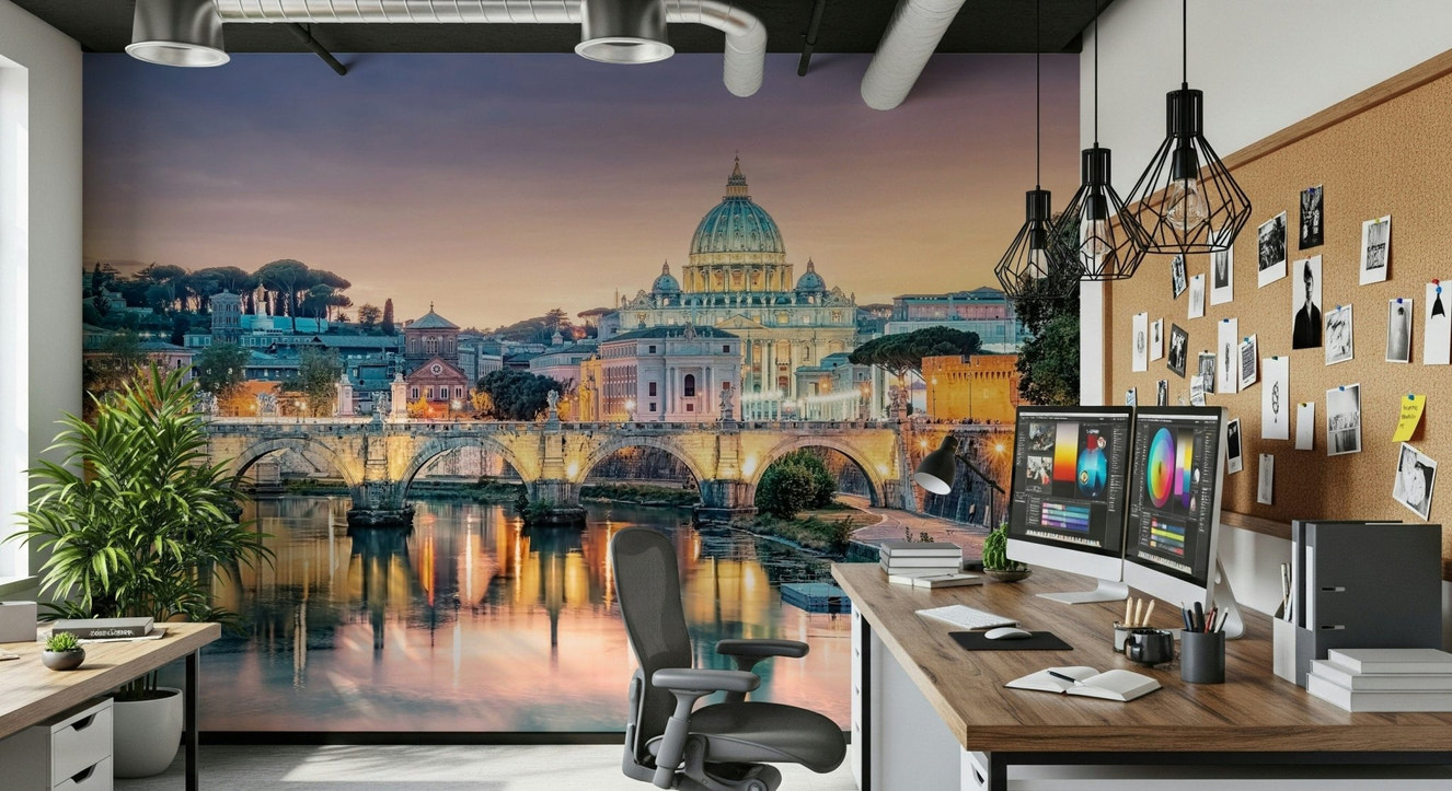 Golden Hour in Rome Wall Mural
