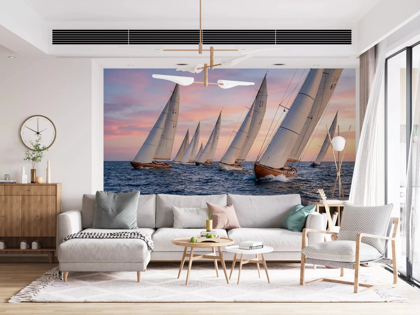 Golden Hour Regatta Wall Mural
