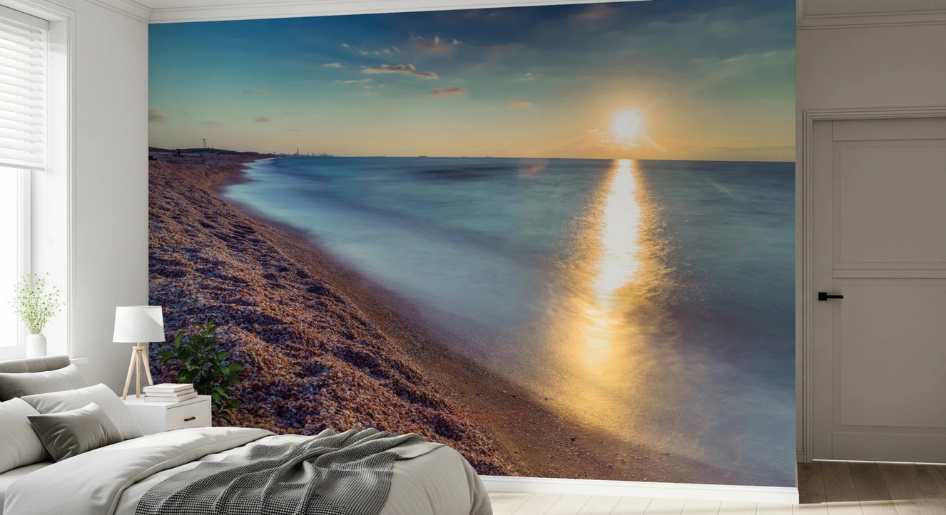 Golden Hour Shores Wall Mural