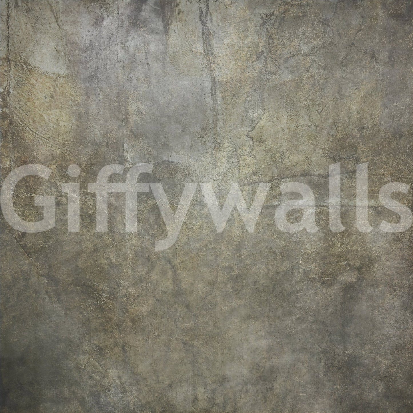 Golden Paper Collage Wall Mural