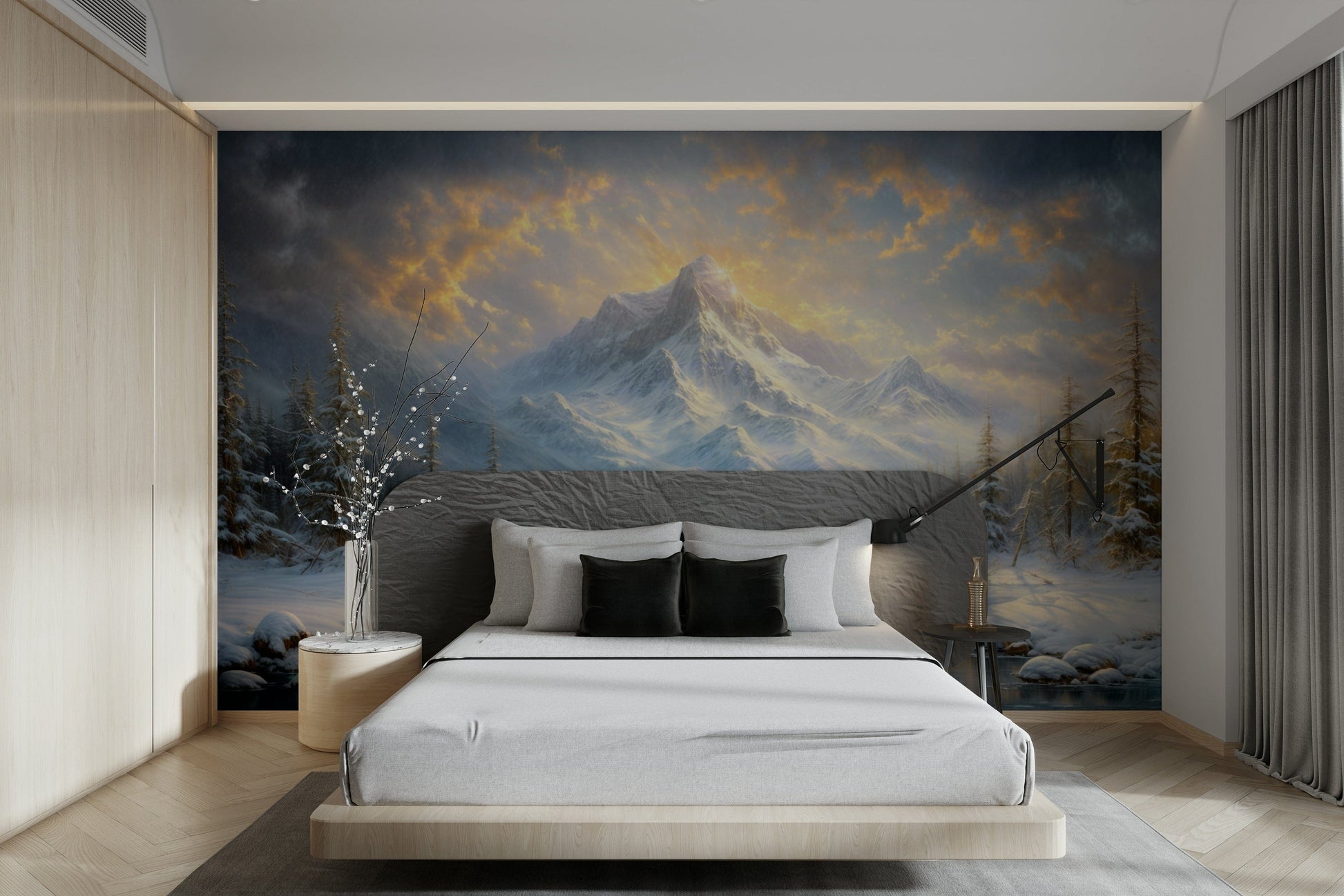 The design feels grand yet peaceful.

