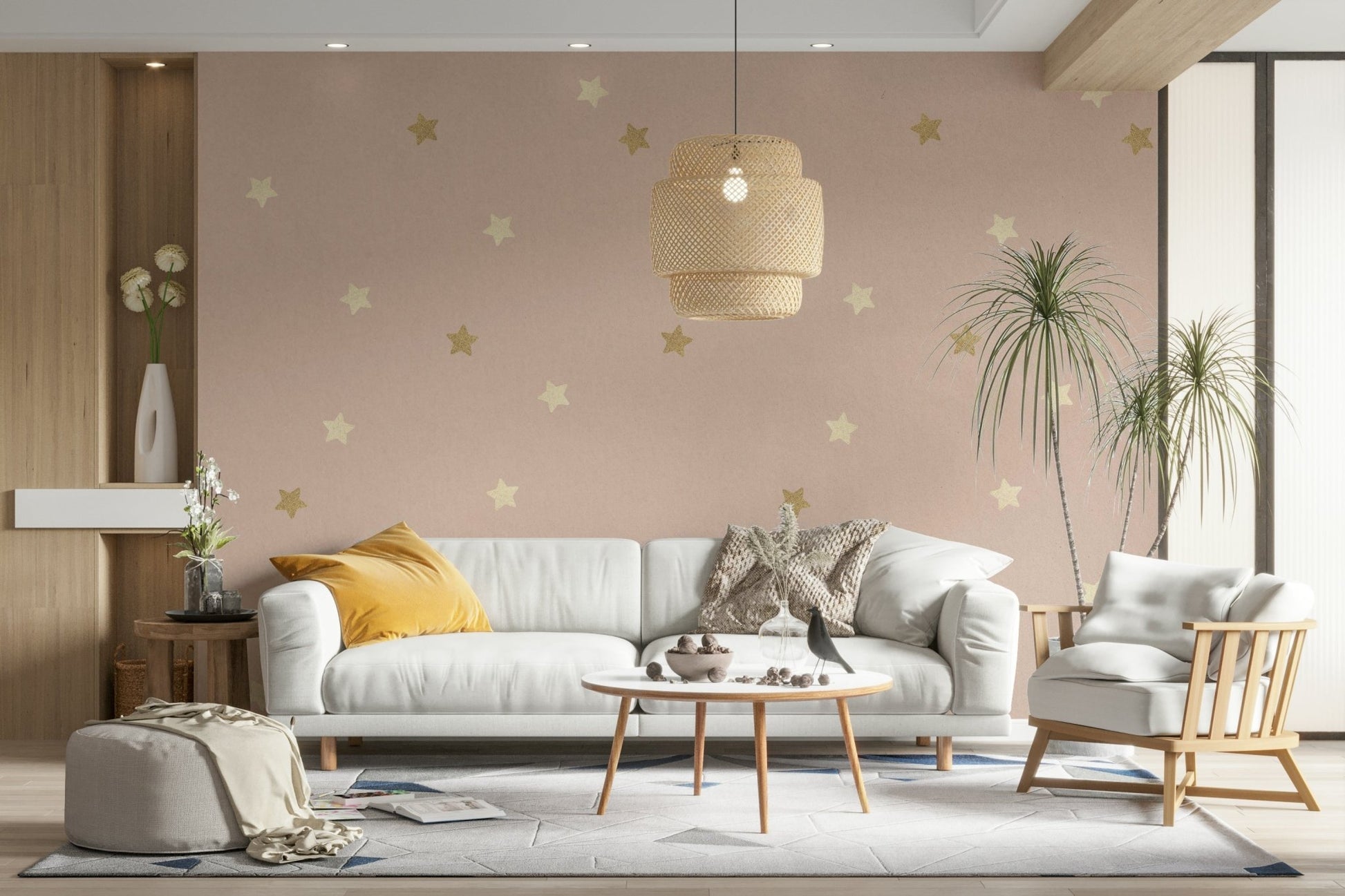 The design gives a feeling of quiet, natural beauty.

