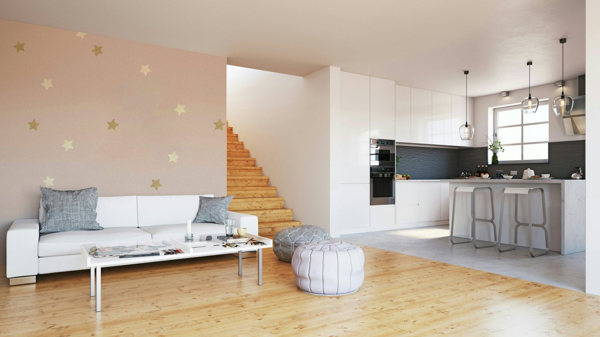 The feeling is one of fresh elegance.

