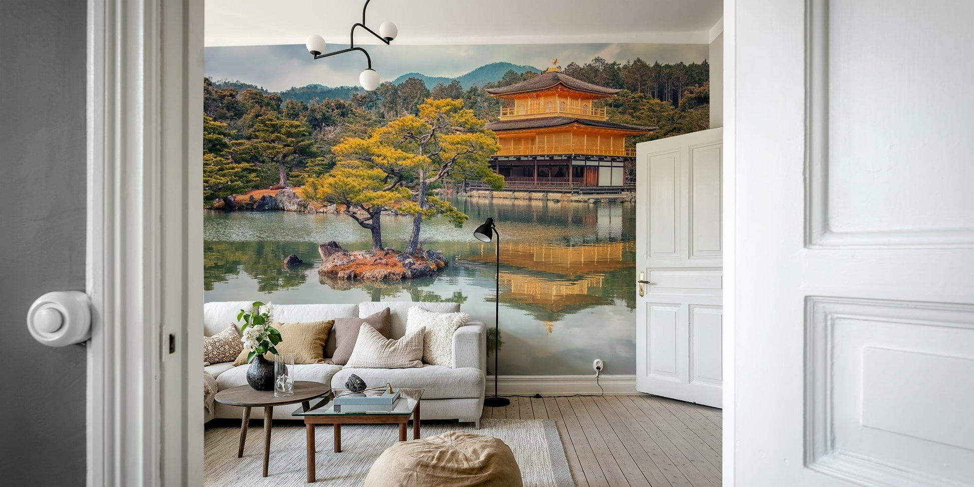 A serene spiritual landmark wall mural for your decor.

