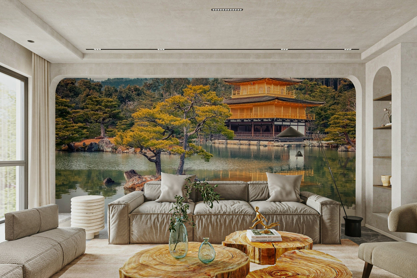 Golden Temple Calm Wall Mural