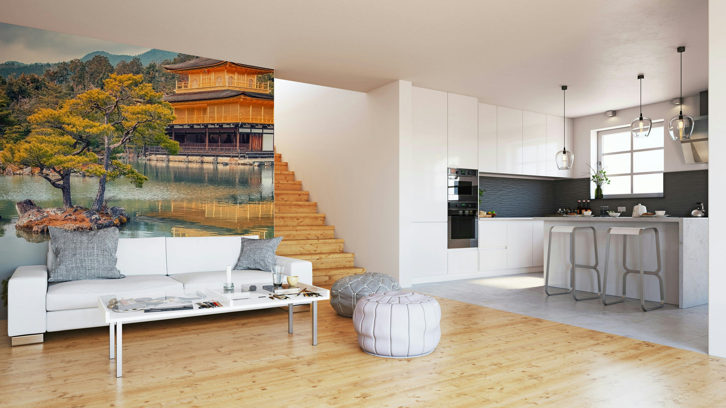 Golden Temple Calm Wall Mural