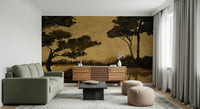 Golden Mist Waterscape Wall Mural -2887503
