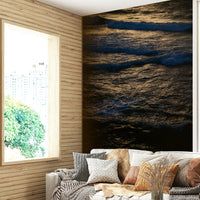 A detail shot of the sea foam and rock textures.

