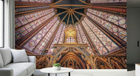 Gothic Radiance wallpaper mural detailed stained glass
