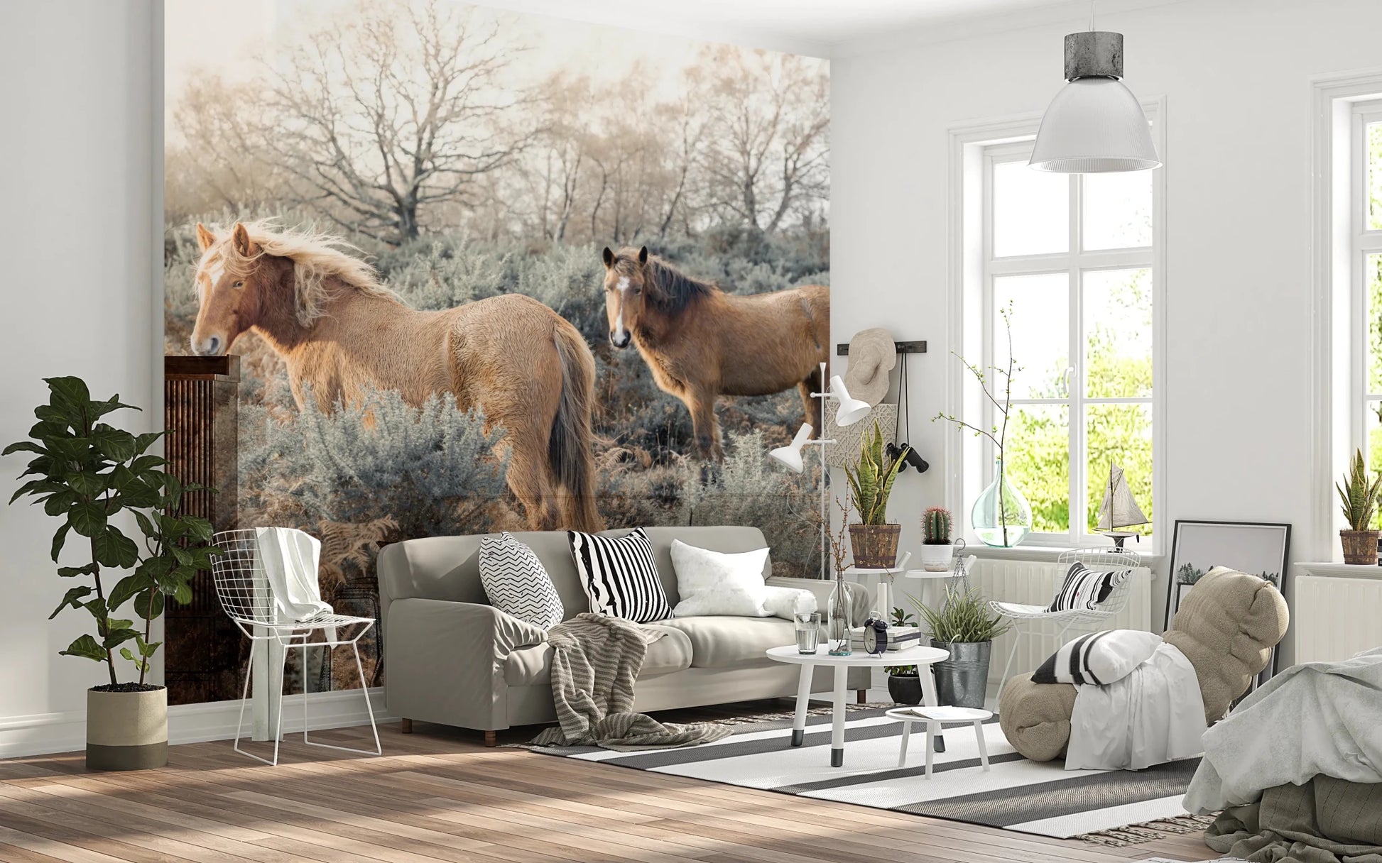 Graceful Grazers Wall Mural