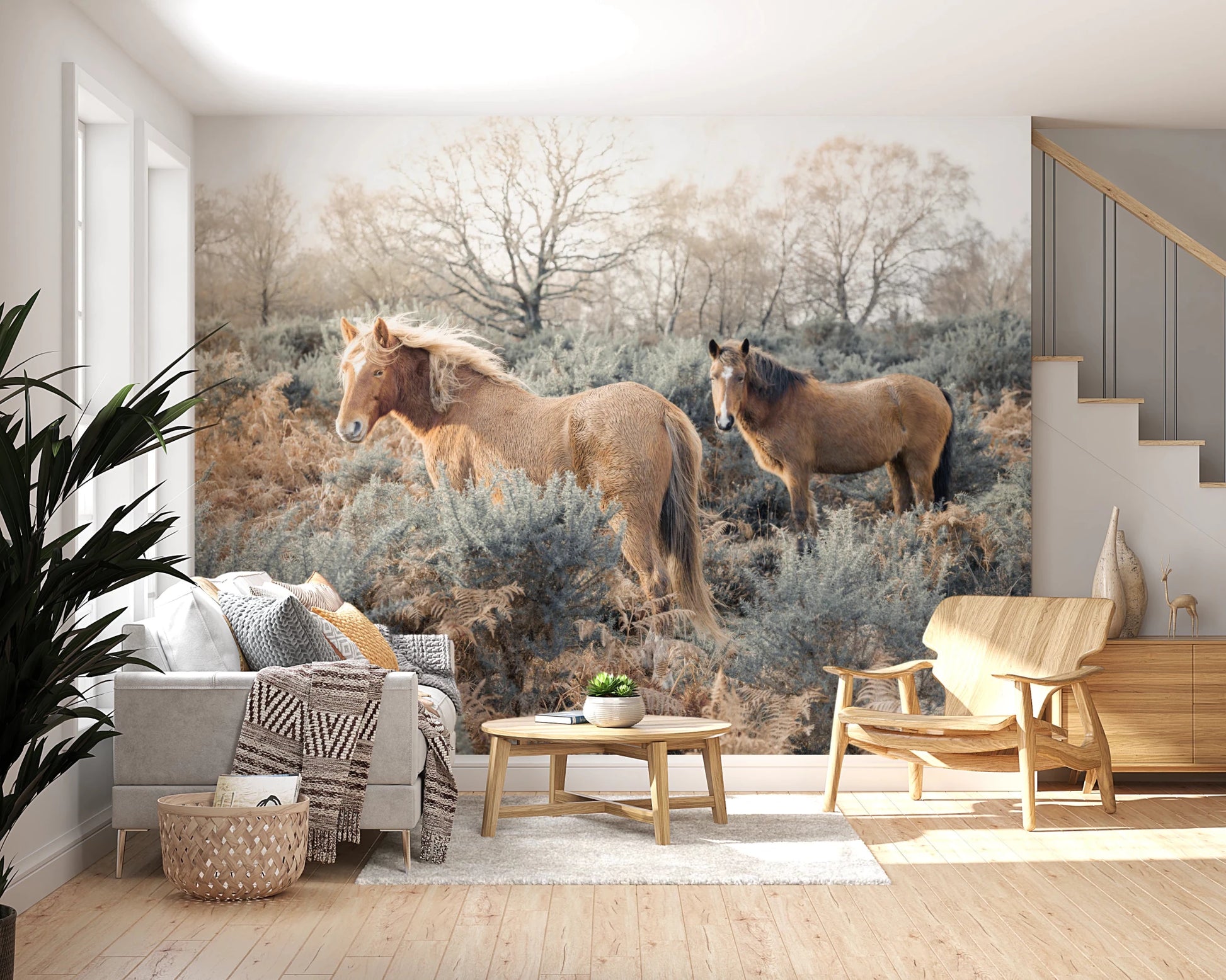 Graceful Grazers Wall Mural