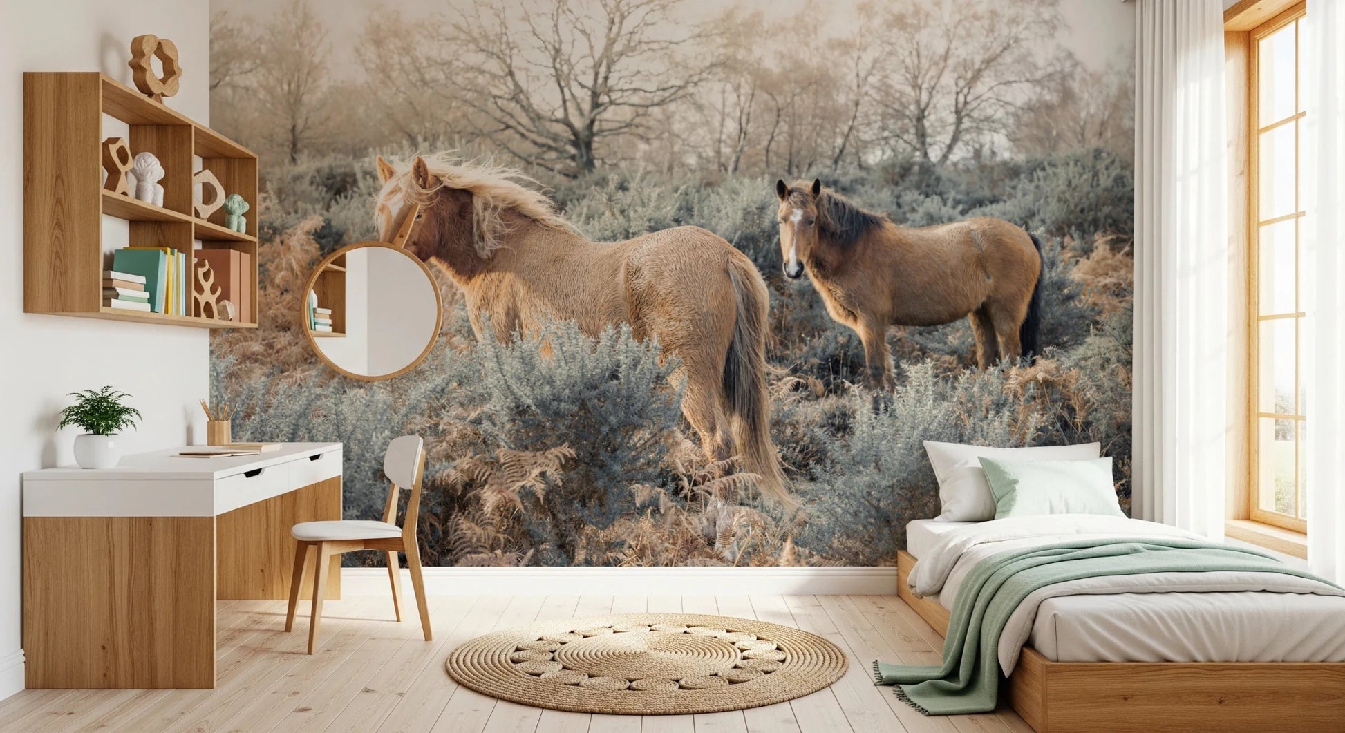 Graceful Grazers Wall Mural