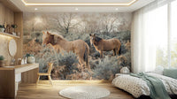 Graceful Grazers Wall Mural