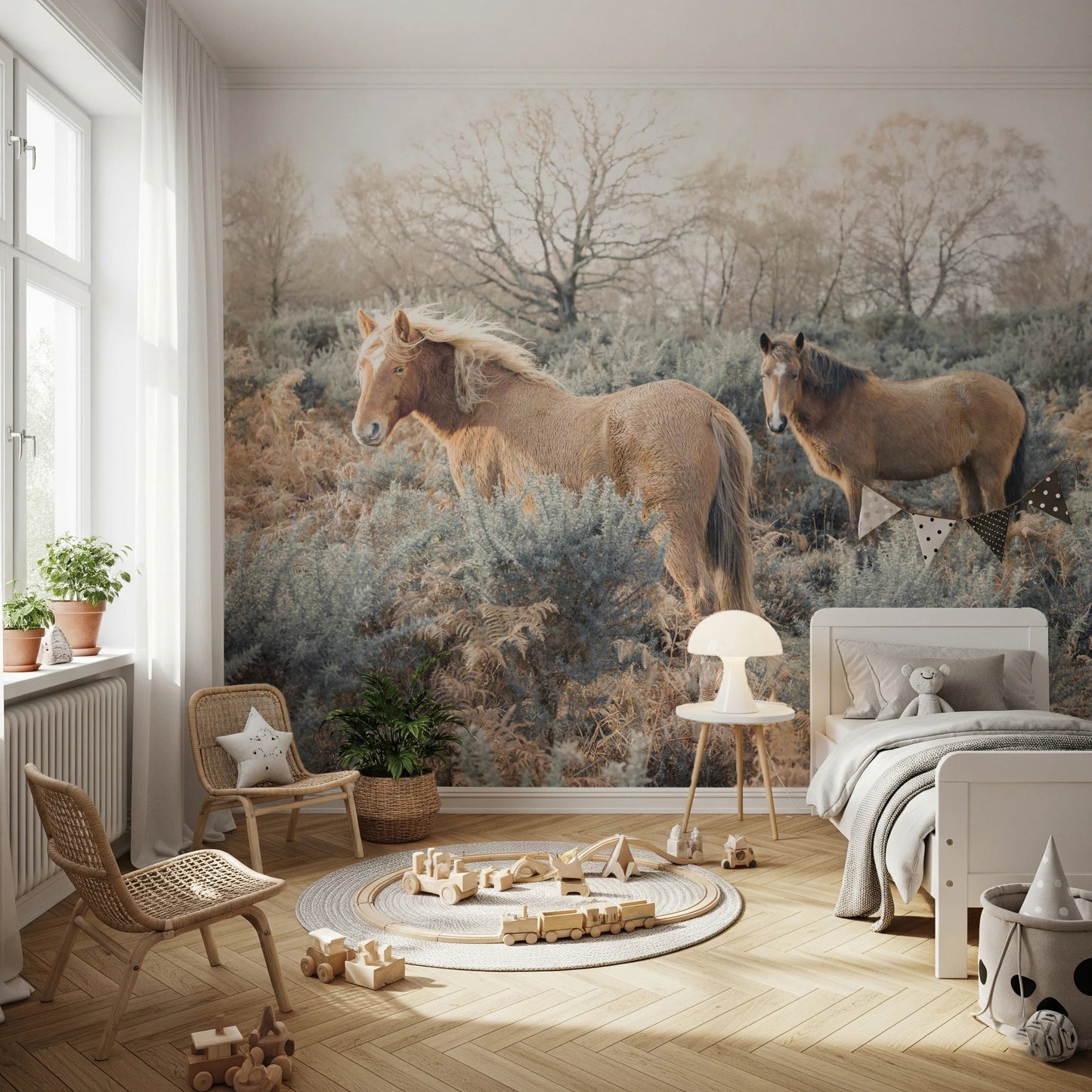 Graceful Grazers Wall Mural