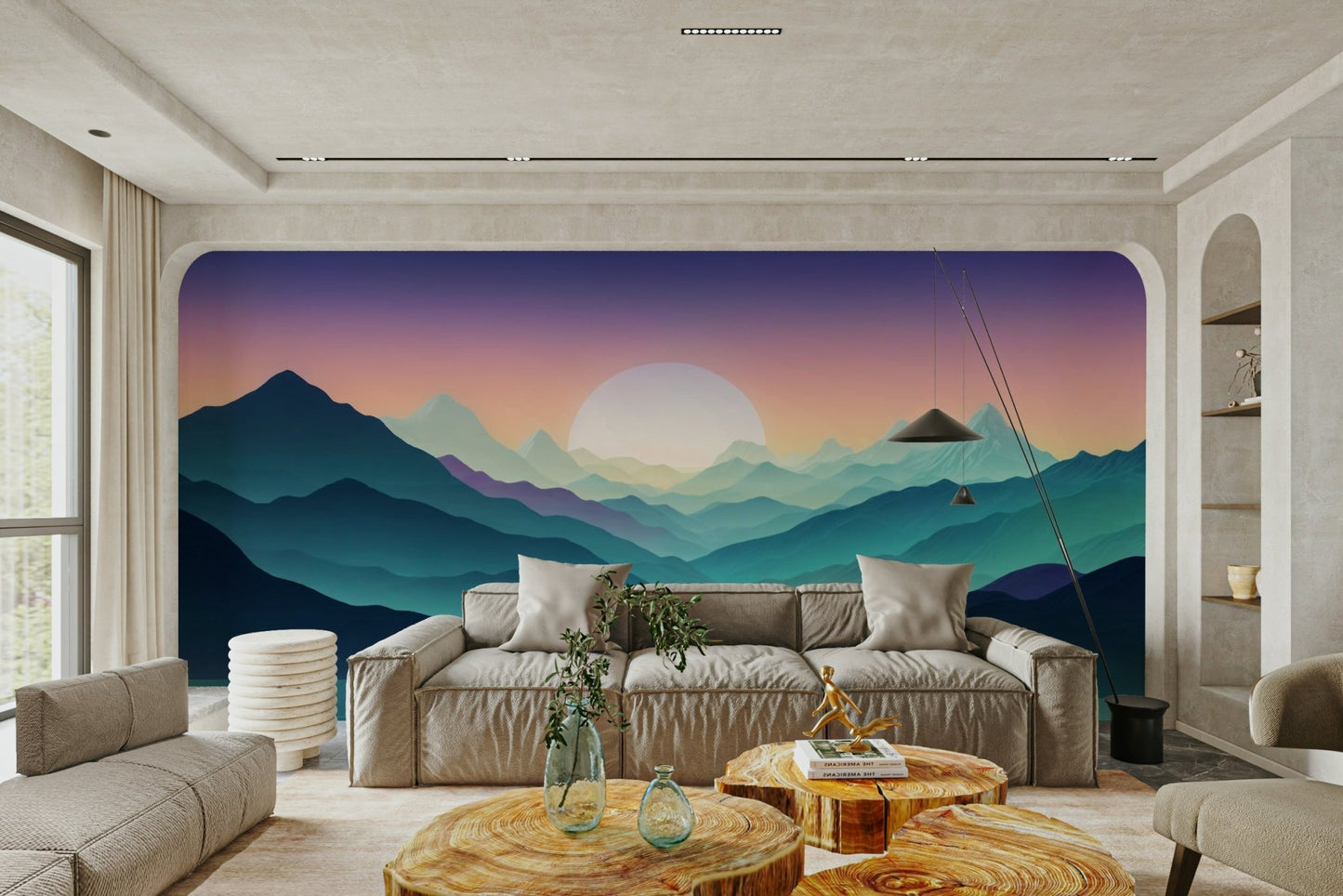 The mountains are a central focus of the image.

