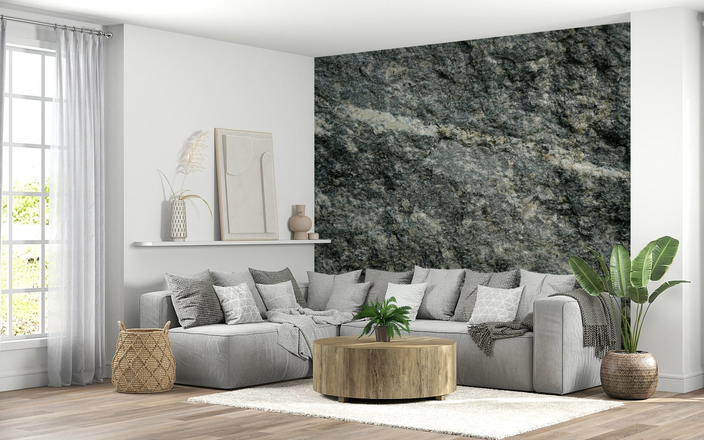 Granite Grey Wall Mural -2566625