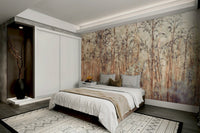 Elegant grass and reeds mural for a soothing home atmosphere.

