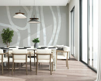 A serene flowing design wall mural for your decor.
