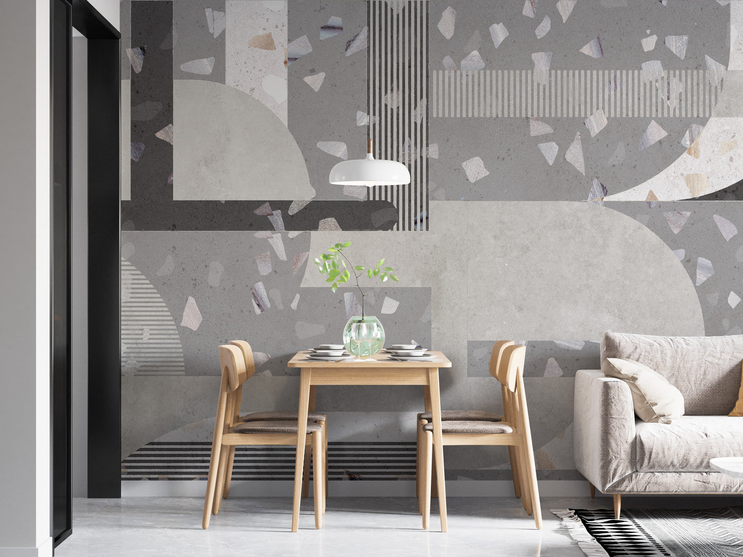 Modern terrazzo wallpaper