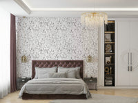 Abstract smoky floral texture on modern wallpaper style idea.
