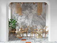 Gray Marble Veins Wall Mural — natural marble textures adding depth and luxury to walls.