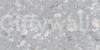 Mid-century Gray Terrazzo wallpaper. Mixed color specks look.