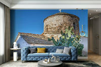 A contemplative island scene wallpaper mural for a feature wall.

