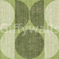 A high-quality green geometric wall mural for walls.

