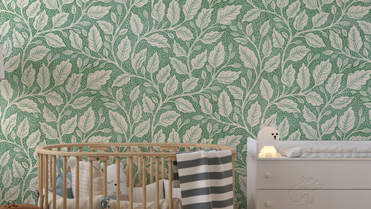 Green Budding Branches Wallpaper⁠