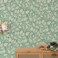 Green Budding Branches Wallpaper⁠