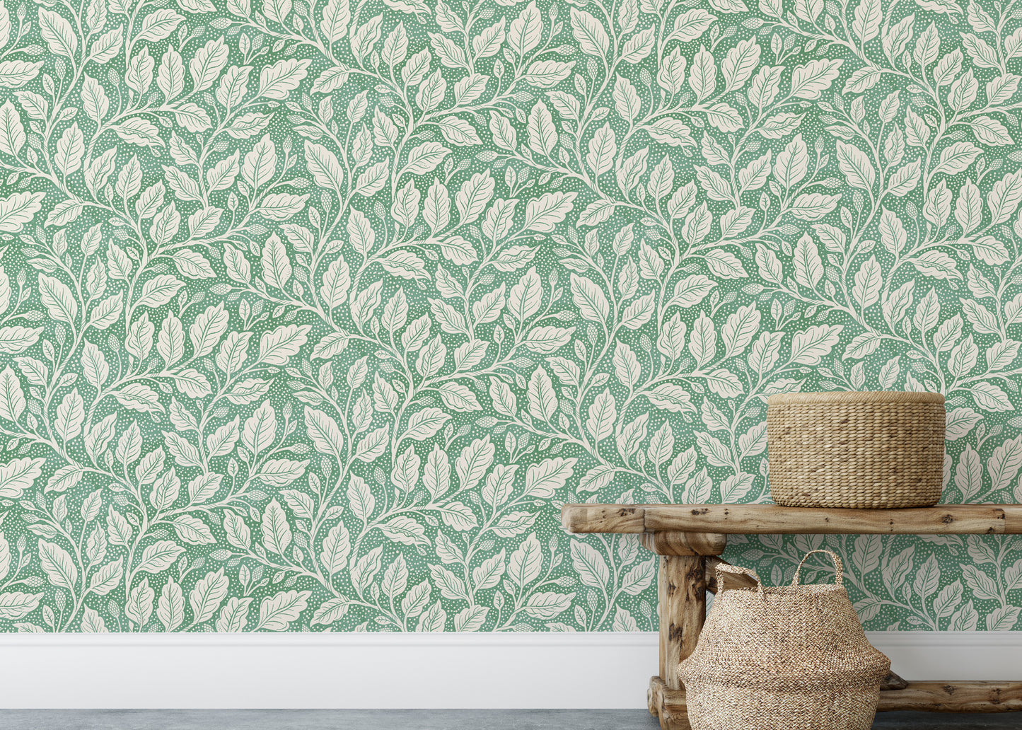 Green Budding Branches Wallpaper⁠