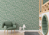 Green Budding Branches Wallpaper⁠