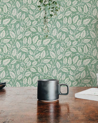 Green Budding Branches Wallpaper⁠