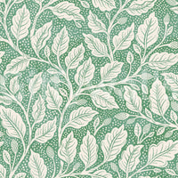 Green sprouting branch wall decor idea

