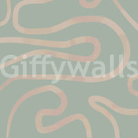 Minimalist flowing abstract wallpaper for walls serene room design.