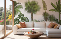 Green Forest Palm tree Wallpaper Murals - Giffywalls