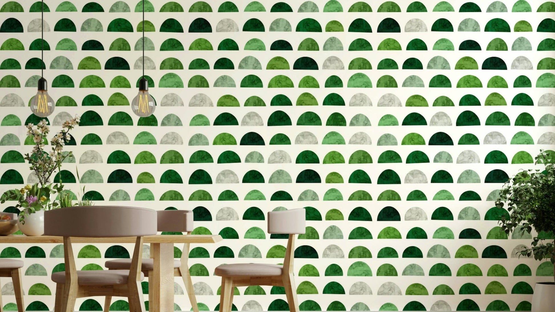 The design features various triangles, squares, and lines.

