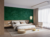 Removable green grunge cement mural for walls