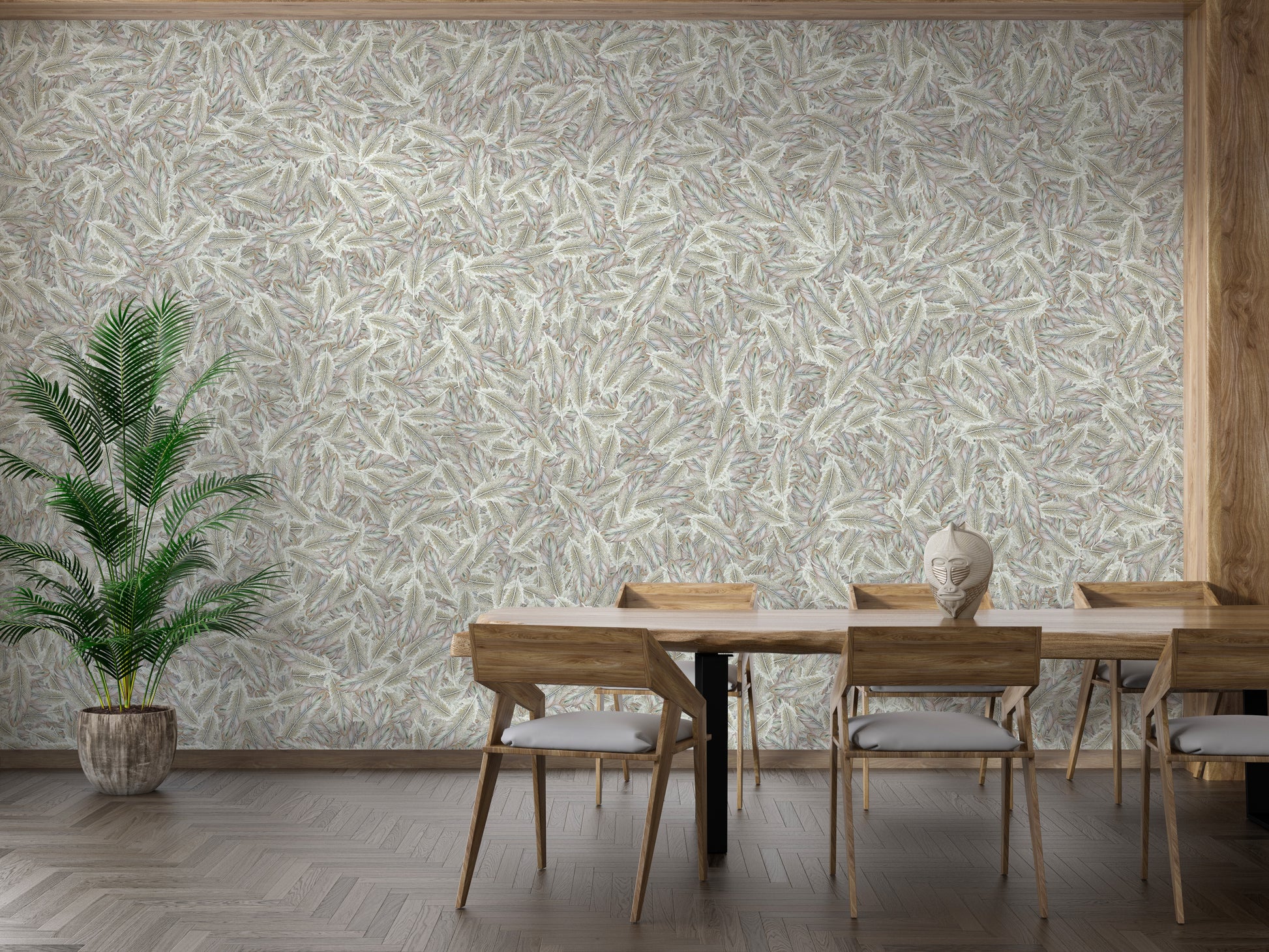 Green Icarus Feathers Wallpaper Murals - Giffywalls