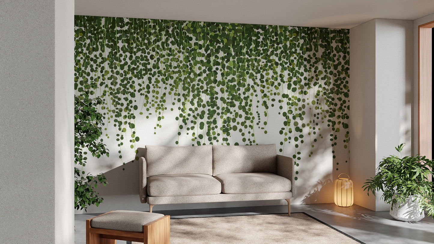 Ivy-inspired wallpaper mural for nature vibes

