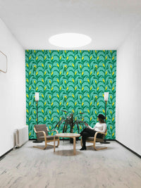 Lively parrot-themed wallpaper for walls

