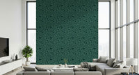 Hand-drawn look Folk Bird Botanical wallpaper for a feature accent.