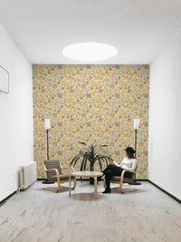 Artistic Tree of Life wall design in vibrant hues

